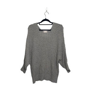 Altar’d State Sweater Chunky Knit Oversized Taupe Beige V-neck Medium Women’s